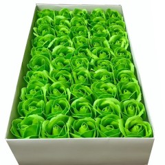 flori de sapun, trandafiri verde deschis , 50 buc/ set