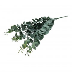 frunze artificiale, eucalipt, buchet de 7 fire, 50 cm