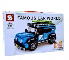 joc de constructie Famous car world, SUV, 269 piese