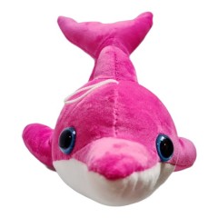 jucarie de plus, delfin cu posibilitate de agatare, 38 cm, roz