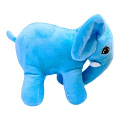 jucarie de plus, elefant bleu, 17 cm