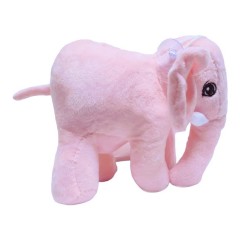 jucarie de plus, elefant roz, 17 cm