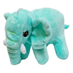 jucarie de plus, elefant turquoise, 17 cm