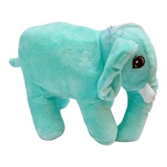 jucarie de plus, elefant turquoise, 17 cm