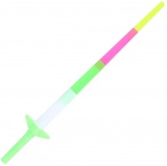 Jucarie sabie laser telescopica cu LED-uri, Model Galactic Star, 65 cm, verde