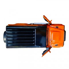 masina metalica de teren, macheta cu doua portiere care se deschid, pull back, SUV, 1:32, portocaliu