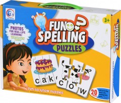 colectie 20 puzzle , sa invatam engleza prin joc , Fun Spelling