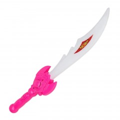 Sabie de Jucarie cu Lumini și Sunete pentru Copii, Roz, 38 cm