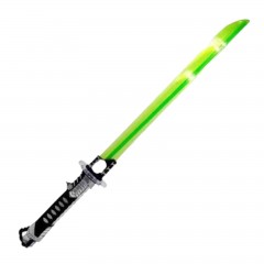 Sabie Katana de jucarie cu lumini si sunete pentru micii Samurai si Ninja, 77 cm, verde