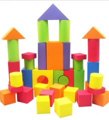 set 32 cuburi de constructie din burete