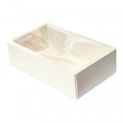 Set 5 Cutii Carton Premium cu Capac Transparent, Gata Montate, 18x12.5x5.7 cm